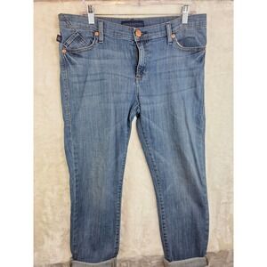 Rock & Republic Berlin Skinny Jeans Medium Wash Studded Pocket Womens 14M